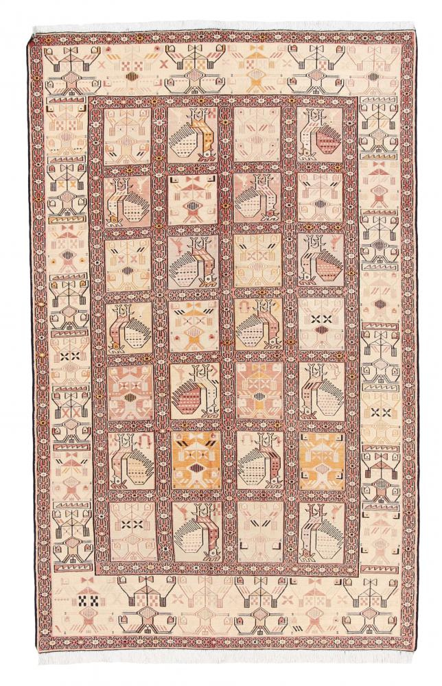  ペルシャ絨毯 キリム Fars シルク 194x121 194x121,  ペルシャ絨毯 手織り