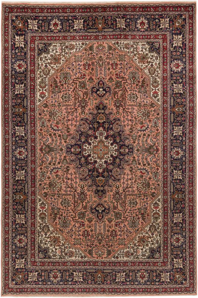 Persian Rug Tabriz 9'9"x6'6" 9'9"x6'6", Persian Rug Knotted by hand