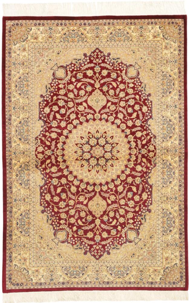 Persian Rug Qum Silk 150x96 150x96, Persian Rug Knotted by hand