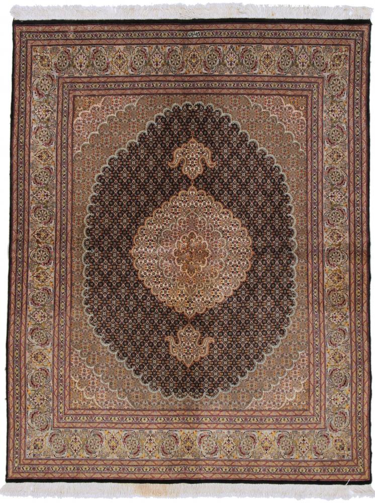 Persian Rug Tabriz Mahi 6'5"x4'11" 6'5"x4'11", Persian Rug Knotted by hand