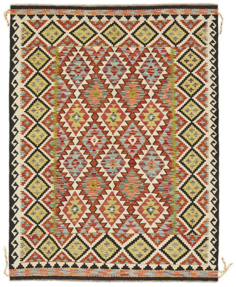 Alfombra afgana Kilim Afghan 194x147 194x147, Alfombra persa Tejido a mano