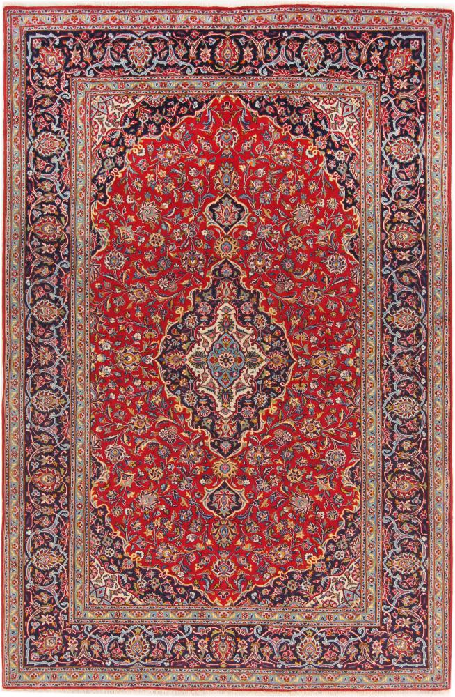 Persisk matta Keshan 226x148 226x148, Persisk matta Knuten för hand