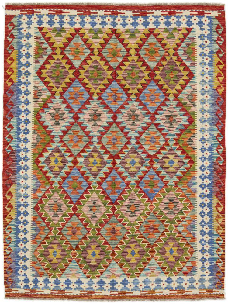 Dywan afgański Kilim Afghan 6'6"x5'0" 6'6"x5'0", Dywan perski Ręcznie tkane