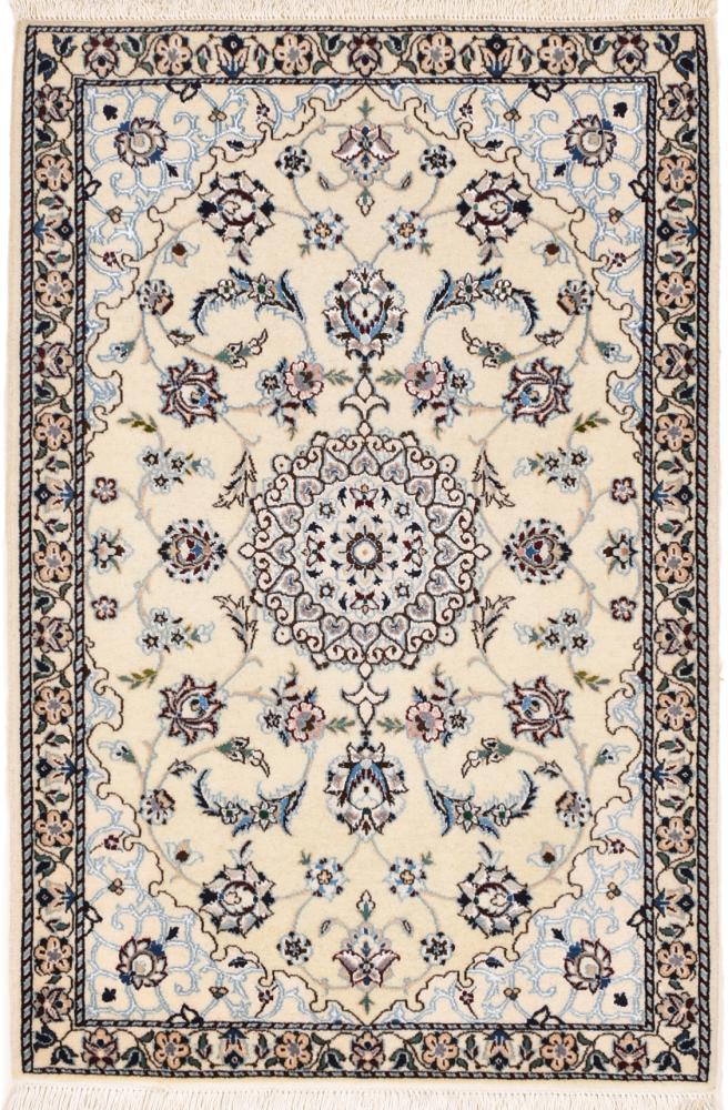 Persian Rug Nain 6La 3'2"x2'2" 3'2"x2'2", Persian Rug Knotted by hand