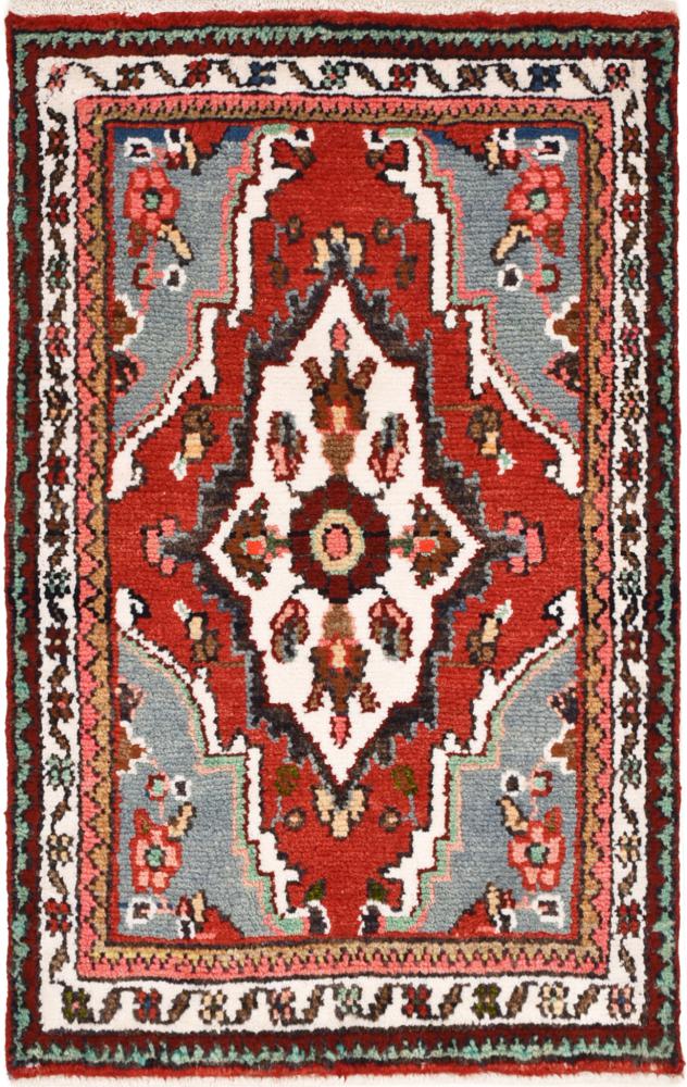Persian Rug Hamadan 2'11"x1'11" 2'11"x1'11", Persian Rug Knotted by hand