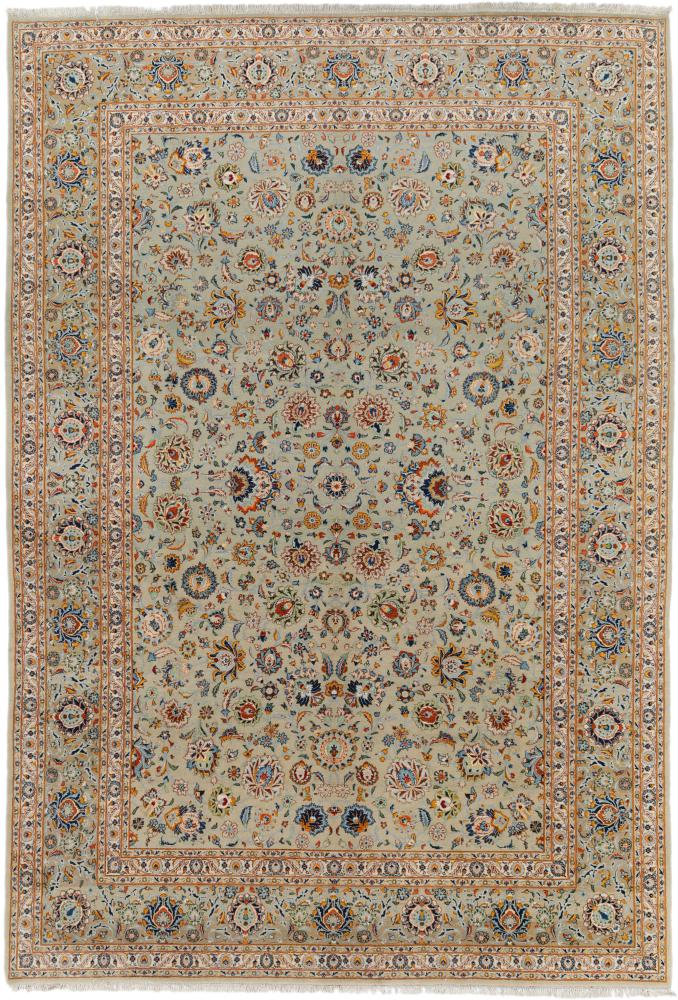 Persian Rug Keshan 8'11"x13'0" 8'11"x13'0", Persian Rug Knotted by hand