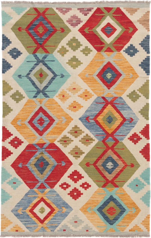 Afghan rug Kilim Afghan 6'0"x3'10" 6'0"x3'10", Persian Rug Woven by hand