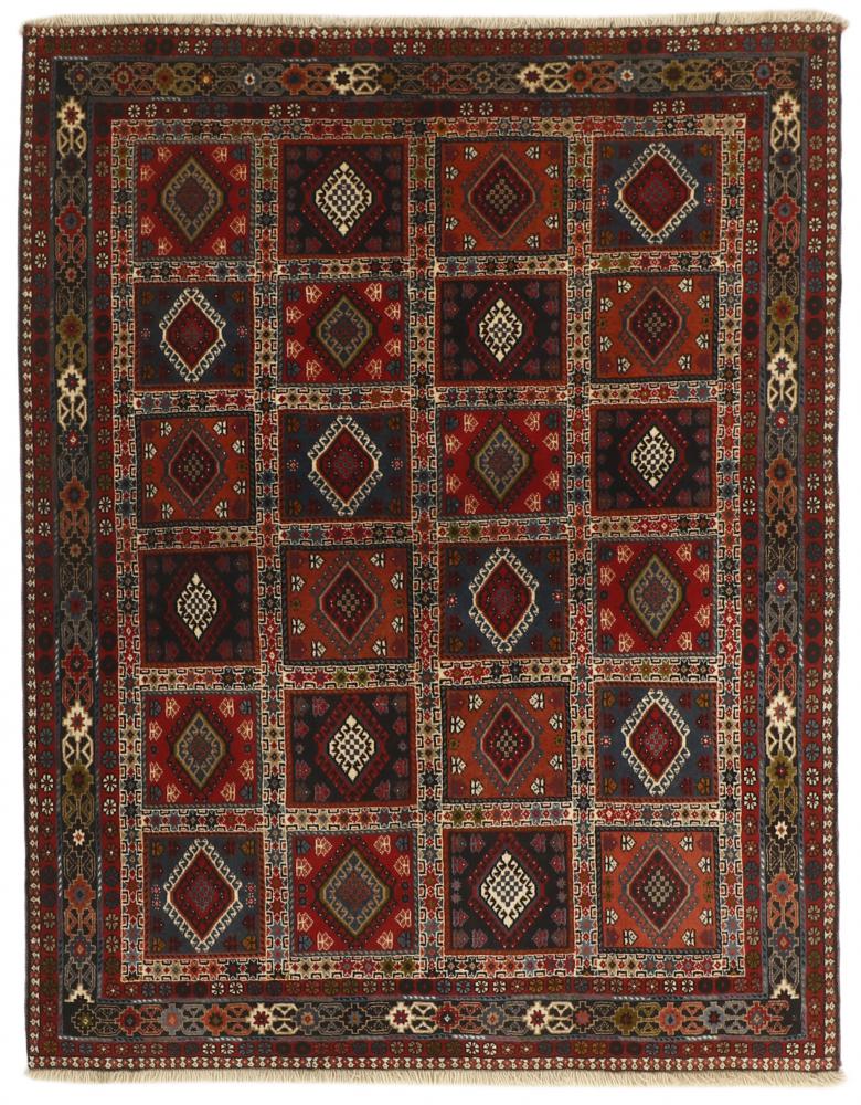 Persian Rug Yalameh 6'7"x4'11" 6'7"x4'11", Persian Rug Knotted by hand