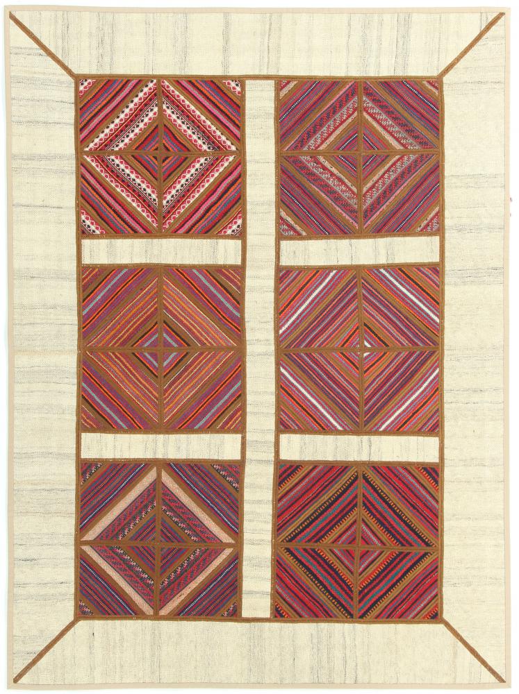  ペルシャ絨毯 キリム パッチワーク 201x150 201x150,  ペルシャ絨毯 手織り