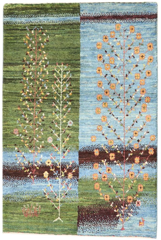 Perzsa szőnyeg Perzsa Gabbeh Loribaft Nature 3'1"x2'2" 3'1"x2'2", Perzsa szőnyeg Kézzel csomózva