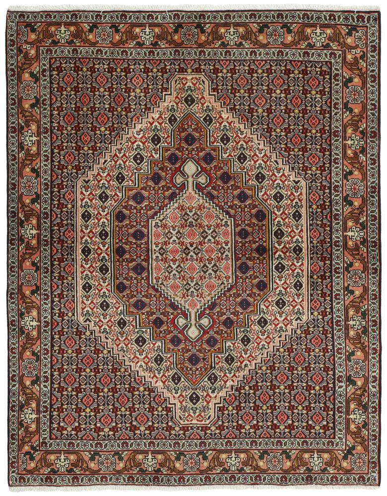 Tapis persan Senneh 158x123 158x123, Tapis persan Noué à la main