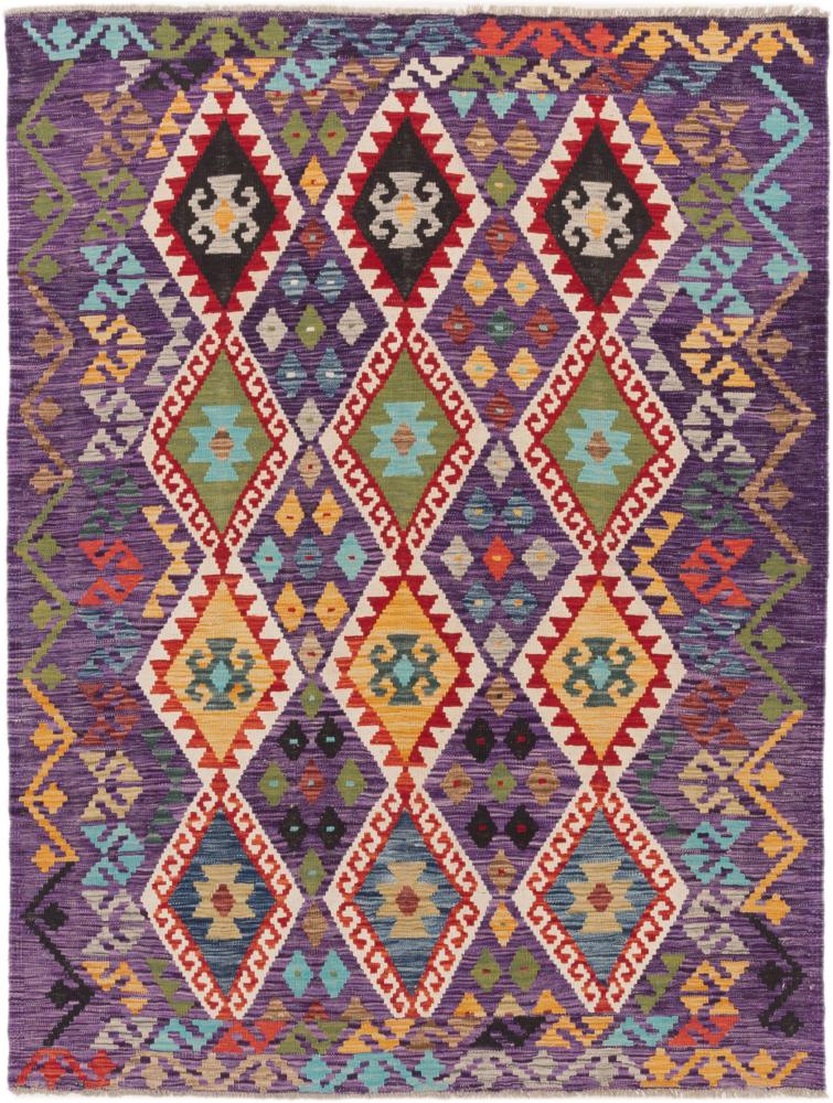Afghan rug Kilim Afghan 6'9"x5'1" 6'9"x5'1", Persian Rug Woven by hand
