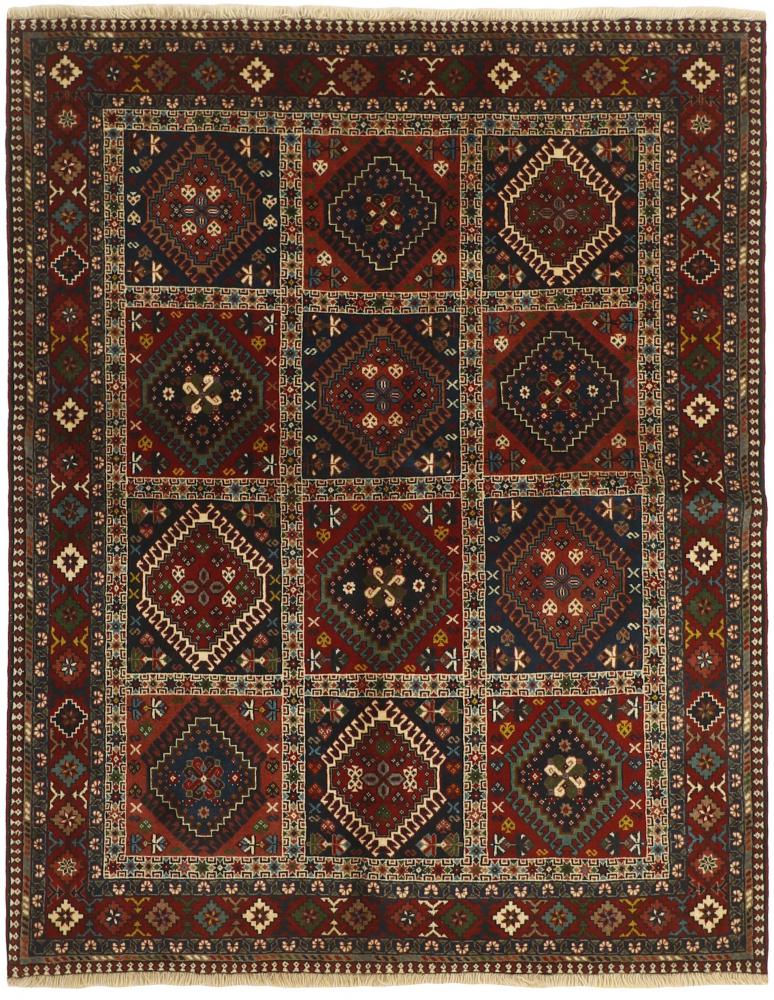 Tapis persan Yalameh 194x152 194x152, Tapis persan Noué à la main