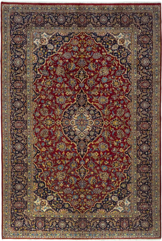 Persian Rug Keshan 10'5"x6'11" 10'5"x6'11", Persian Rug Knotted by hand