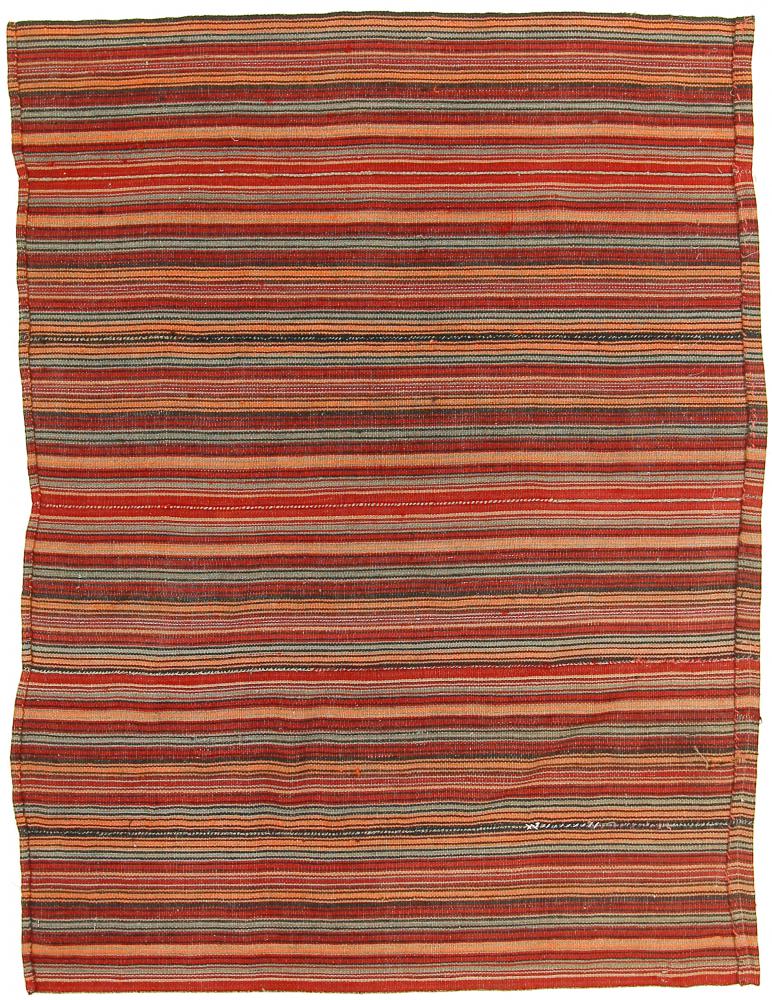 Persian Rug Kilim Fars Antique 4'10"x3'7" 4'10"x3'7", Persian Rug Woven by hand