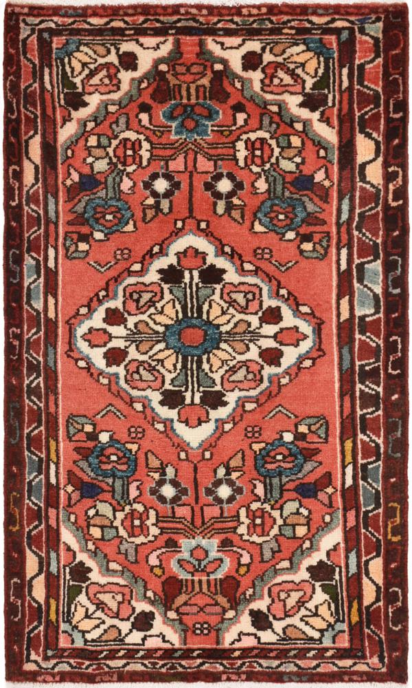 Tapis persan Hamadan 104x60 104x60, Tapis persan Noué à la main