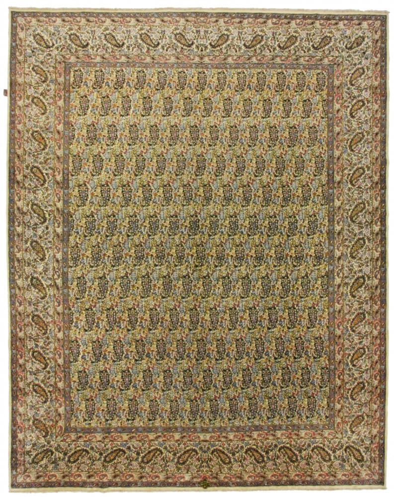  ペルシャ絨毯 ケルマン signiert Arjemand 12'9"x10'2" 12'9"x10'2",  ペルシャ絨毯 手織り