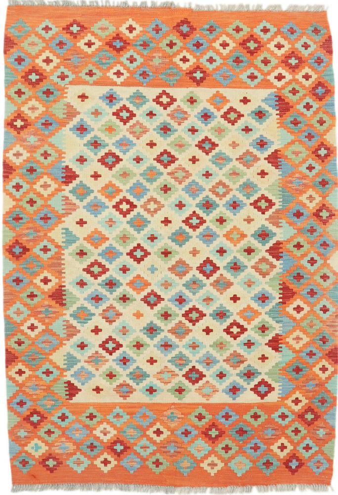 Afghanischer Teppich Kelim Afghan 5'10"x4'2" 5'10"x4'2", Perserteppich Handgewebt