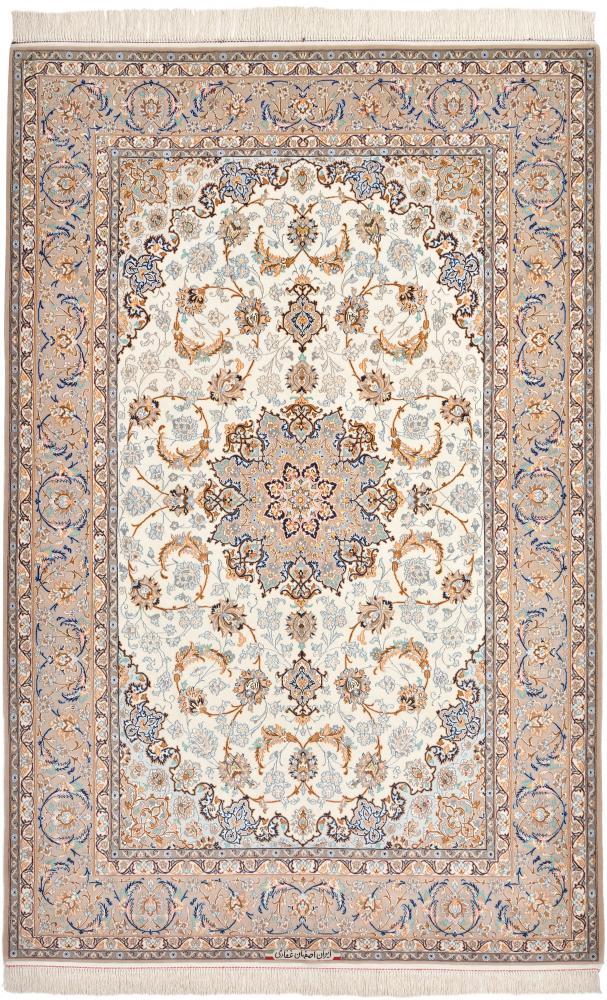 Perzsa szőnyeg Iszfahán Selyemfonal 8'0"x5'3" 8'0"x5'3", Perzsa szőnyeg Kézzel csomózva