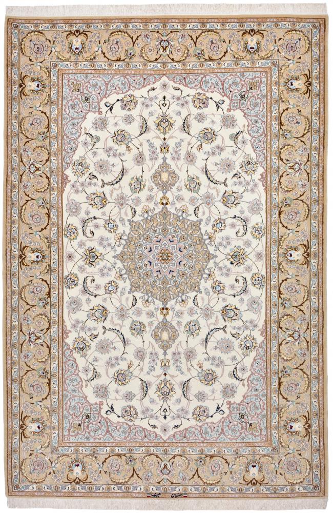 Persisk matta Isfahan Silkesvarp 7'10"x5'5" 7'10"x5'5", Persisk matta Knuten för hand