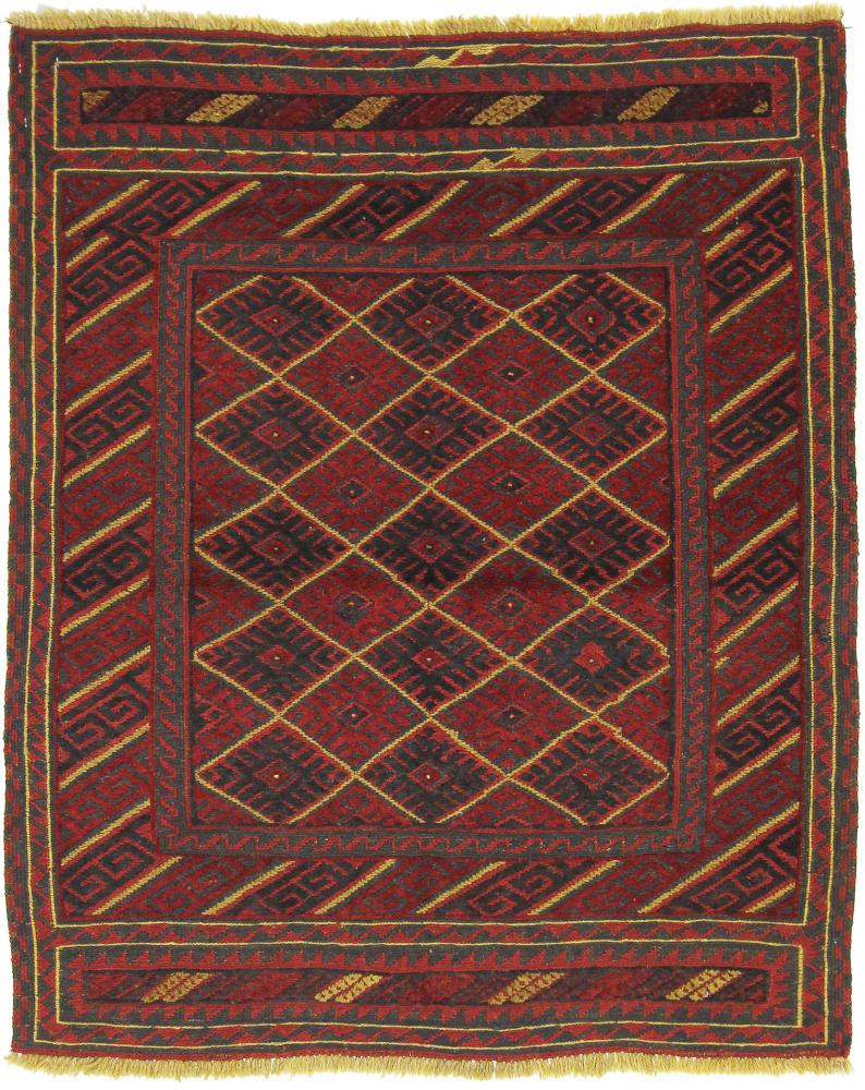 Afghansk tæppe Nimbaft 131x105 131x105, Persisk tæppe Knyttet i hånden