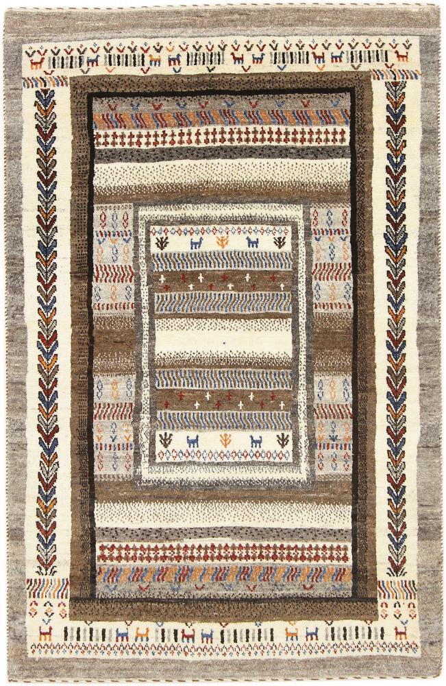 Perzisch tapijt Perzisch Gabbeh Loribaft Nature 135x89 135x89, Perzisch tapijt Handgeknoopte