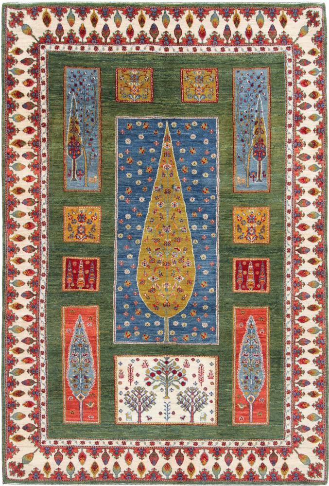 Persian Rug Persian Gabbeh Loribaft Nature 8'6"x5'9" 8'6"x5'9", Persian Rug Knotted by hand