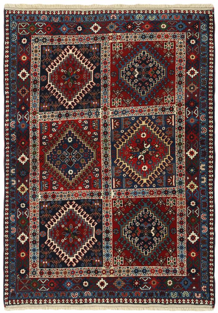  ペルシャ絨毯 ヤラメー 4'7"x3'4" 4'7"x3'4",  ペルシャ絨毯 手織り
