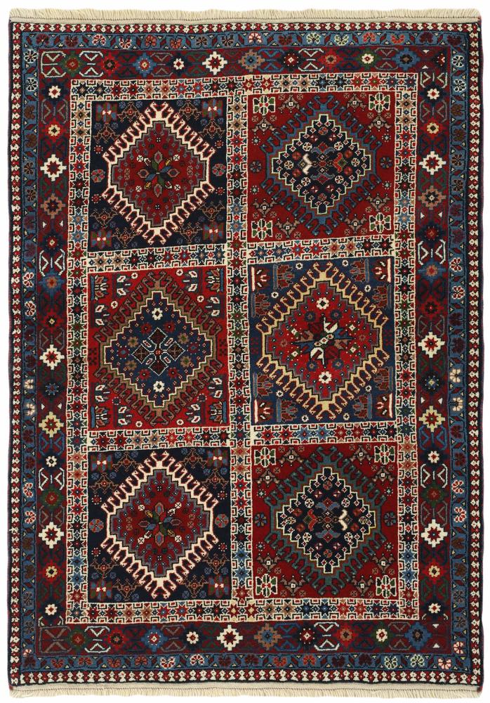 Tapis persan Yalameh 140x102 140x102, Tapis persan Noué à la main