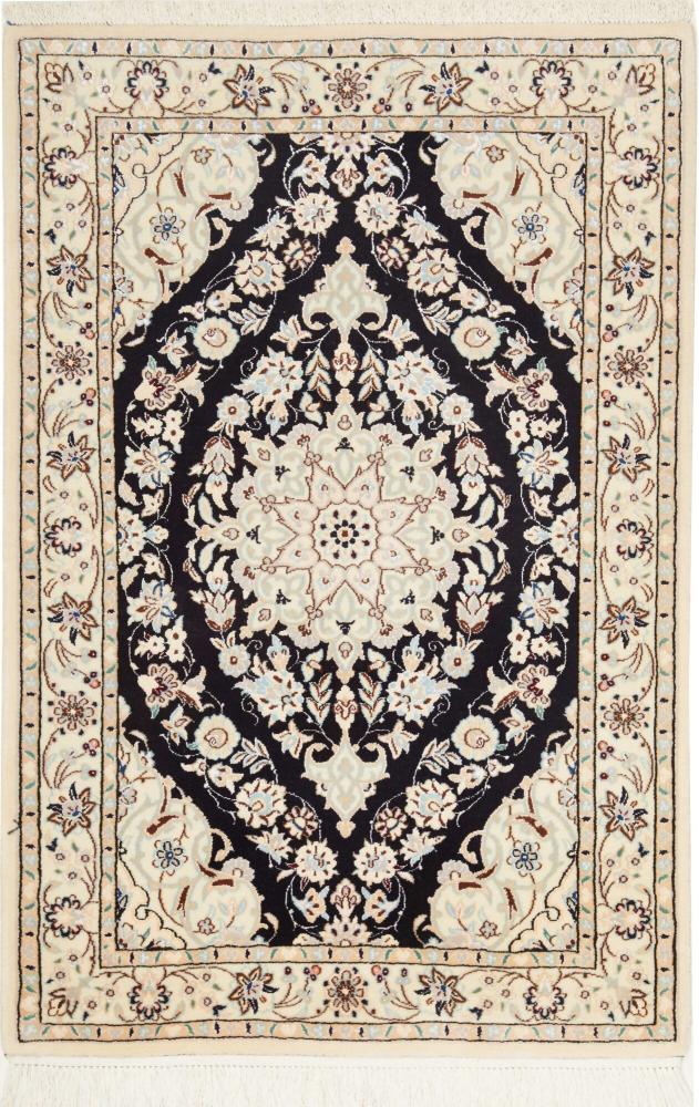 Persian Rug Nain 6La 3'7"x2'5" 3'7"x2'5", Persian Rug Knotted by hand