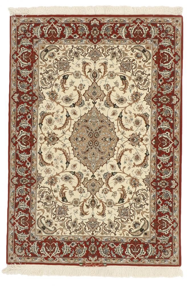 Persisk matta Isfahan Silkesvarp 157x109 157x109, Persisk matta Knuten för hand