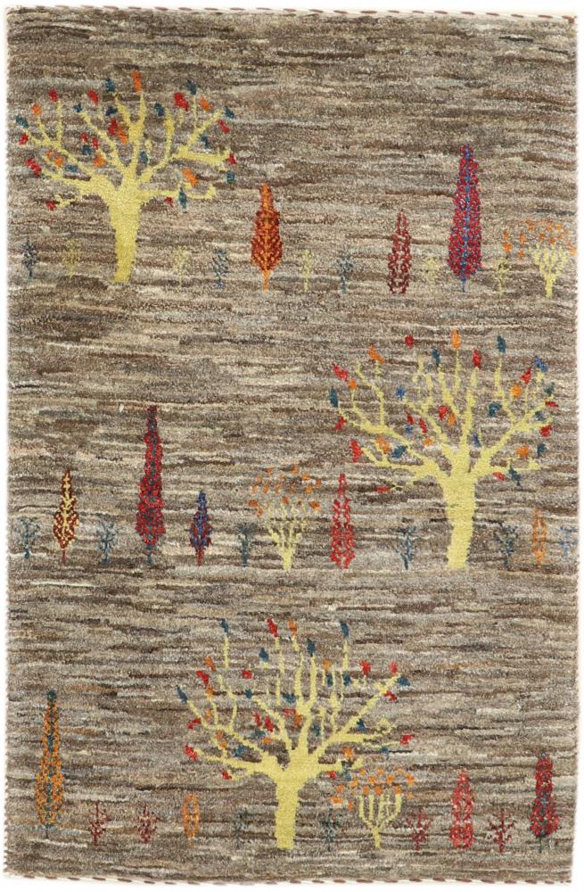 Persian Rug Persian Gabbeh Loribaft Nature 95x65 95x65, Persian Rug Knotted by hand