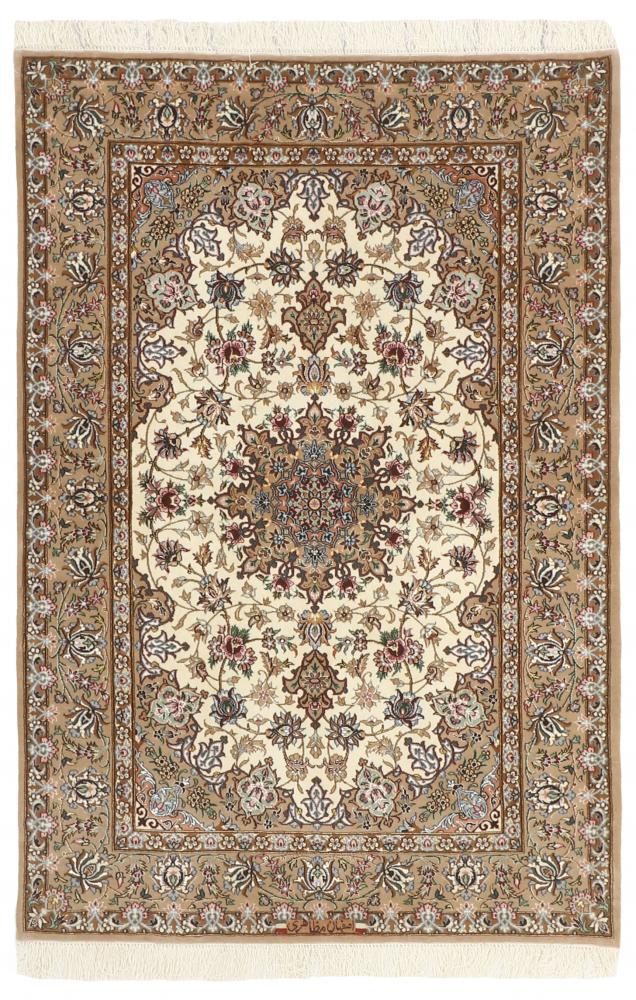 Tapete persa Isfahan Fio de Seda 173x111 173x111, Tapete persa Atado à mão