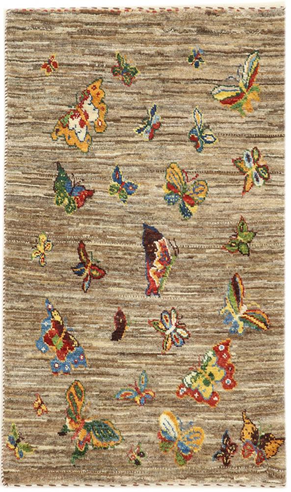 Tapis persan Persan Gabbeh Loribaft Nature 95x65 95x65, Tapis persan Noué à la main