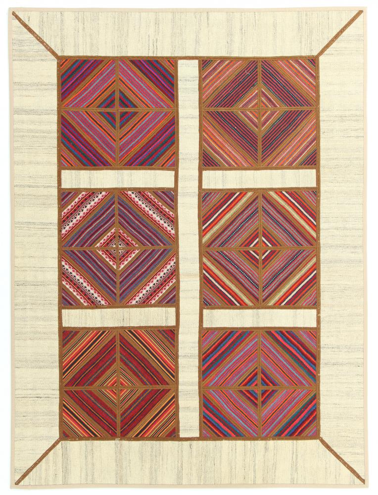  ペルシャ絨毯 キリム パッチワーク 6'8"x4'11" 6'8"x4'11",  ペルシャ絨毯 手織り