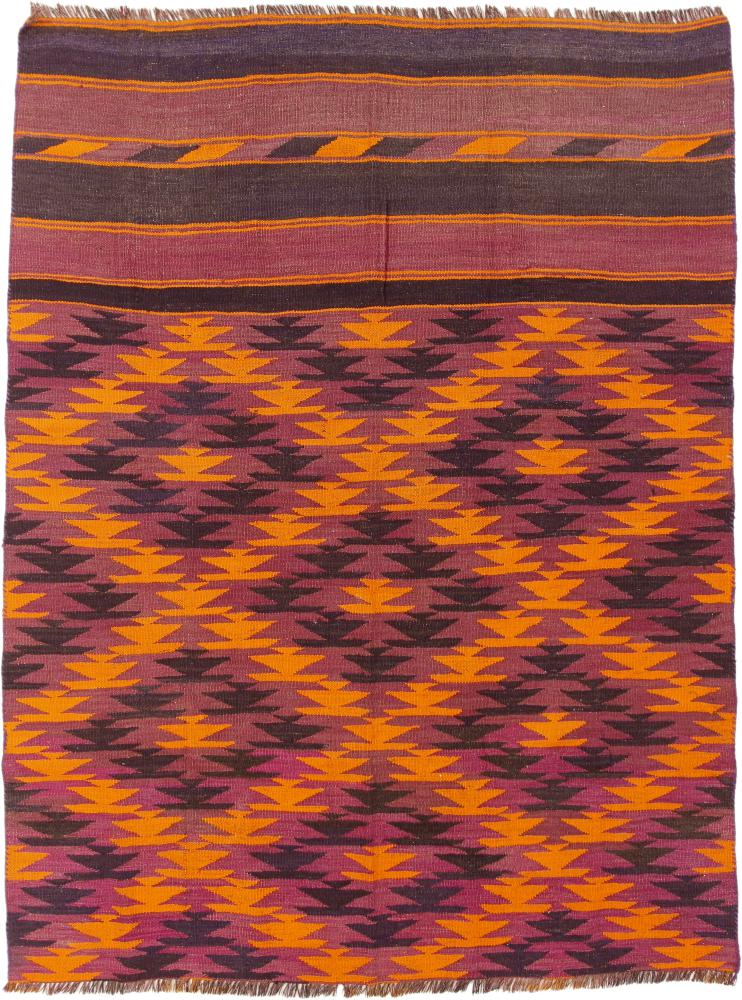 Tapis afghan Kilim Afghan Antique 189x143 189x143, Tapis persan Tissé à la main