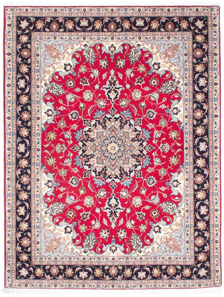 Persian Rug Tabriz 50Raj 6'6"x5'0" 6'6"x5'0", Persian Rug Knotted by hand