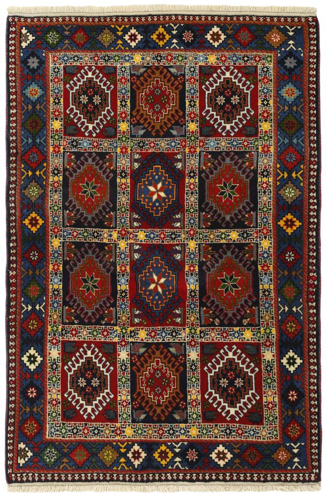 Tapis persan Yalameh 151x100 151x100, Tapis persan Noué à la main