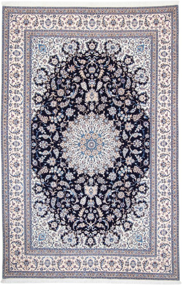 Persian Rug Nain 6La 10'8"x6'11" 10'8"x6'11", Persian Rug Knotted by hand