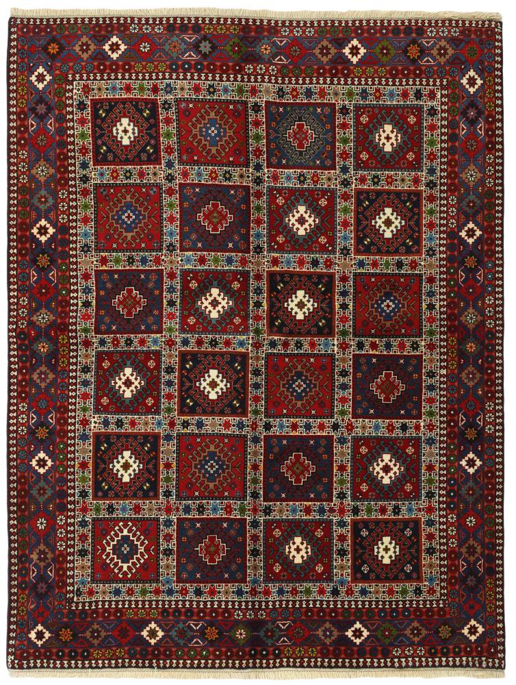 Tapis persan Yalameh 198x156 198x156, Tapis persan Noué à la main