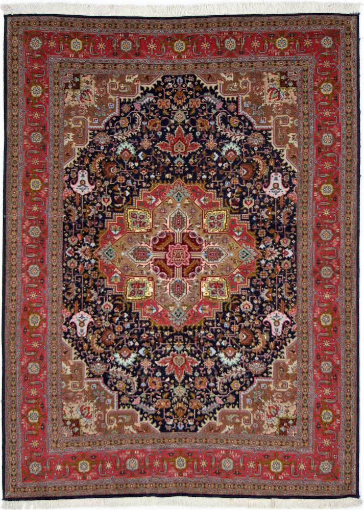 Persian Rug Tabriz 50Raj 7'8"x5'6" 7'8"x5'6", Persian Rug Knotted by hand