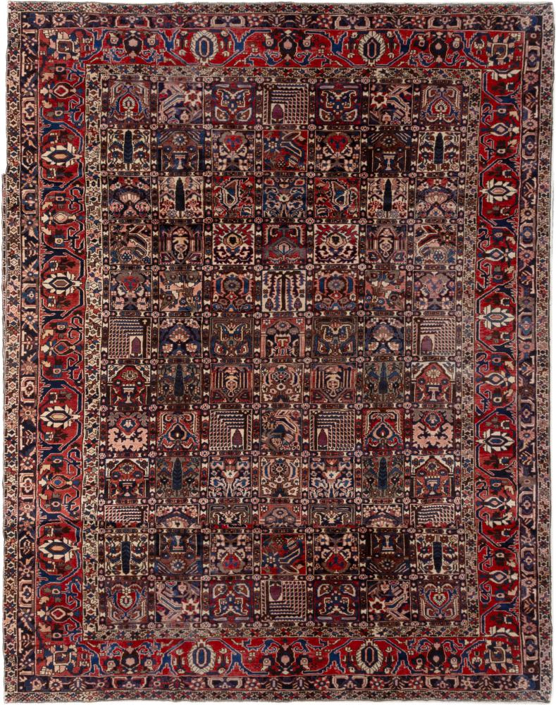  ペルシャ絨毯 バクティアリ 16'8"x10'8" 16'8"x10'8",  ペルシャ絨毯 手織り