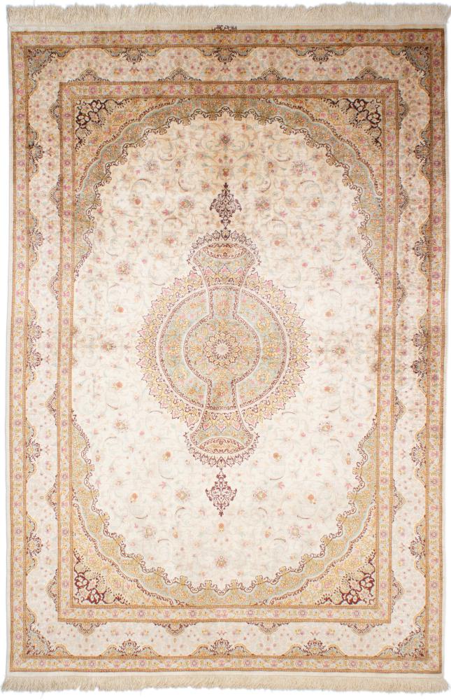 Perzsa szőnyeg Ghom Selyem 234x158 234x158, Perzsa szőnyeg Kézzel csomózva