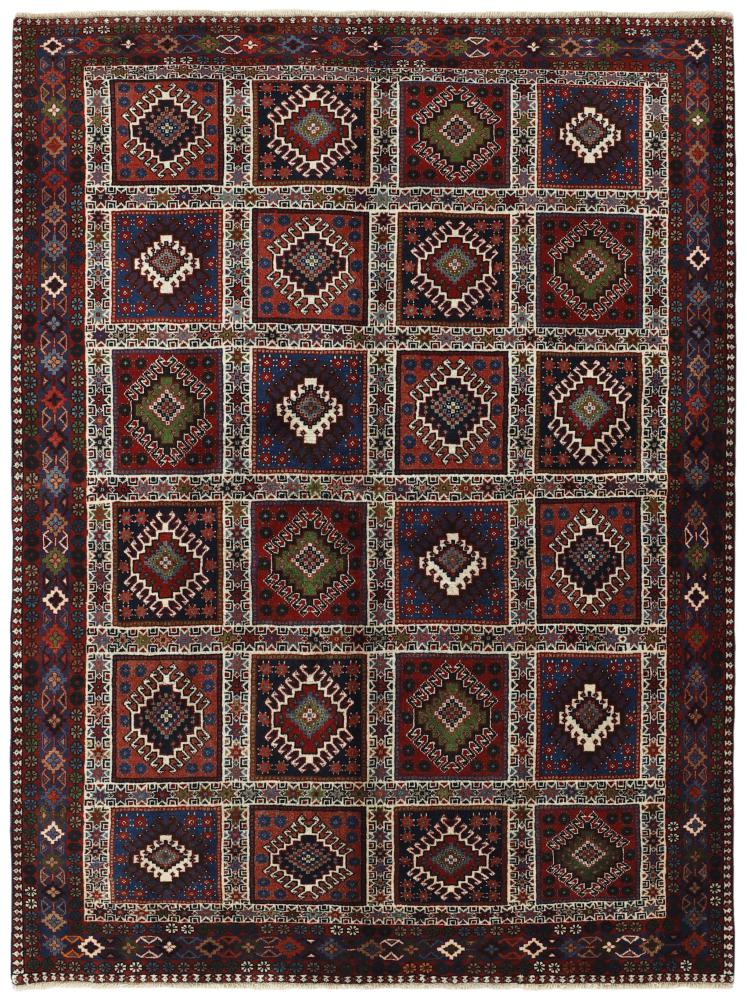 Persian Rug Yalameh 6'8"x5'1" 6'8"x5'1", Persian Rug Knotted by hand