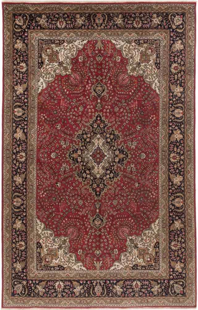 Tapis persan Tabriz 10'2"x6'6" 10'2"x6'6", Tapis persan Noué à la main