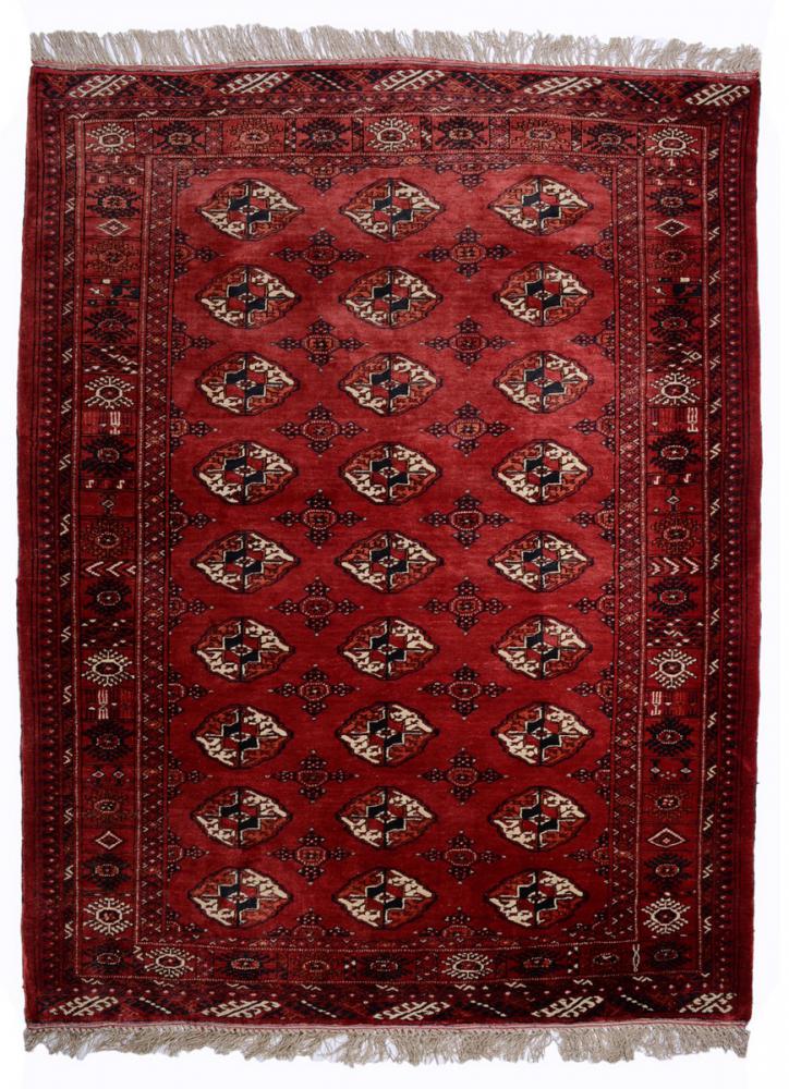 Perzsa szőnyeg Turkaman Selyemfonal 5'1"x3'10" 5'1"x3'10", Perzsa szőnyeg Kézzel csomózva