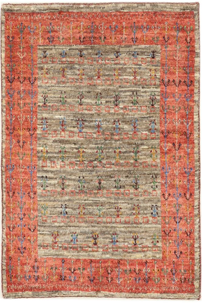 Persian Rug Persian Gabbeh Loribaft Nature 95x65 95x65, Persian Rug Knotted by hand