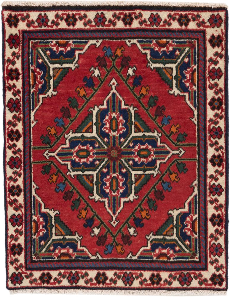 Persian Rug Hamadan 2'5"x1'11" 2'5"x1'11", Persian Rug Knotted by hand