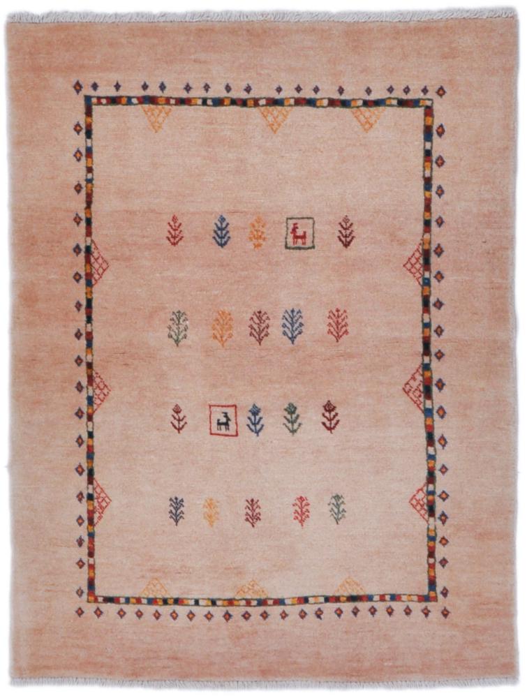 Persian Rug Persian Gabbeh Loribaft 4'11"x3'8" 4'11"x3'8", Persian Rug Knotted by hand