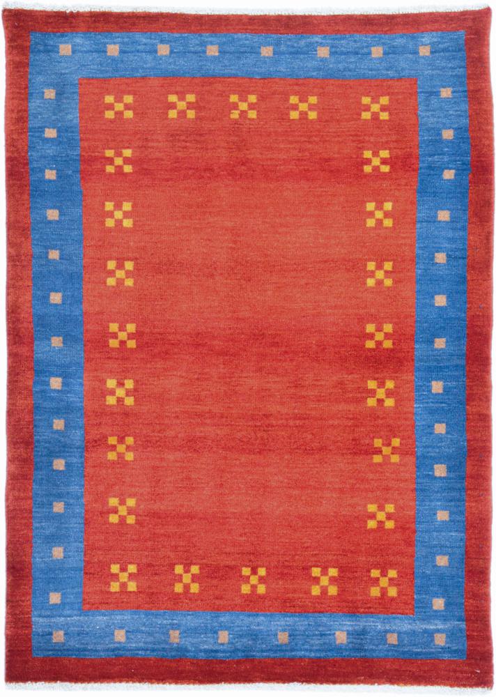 Persian Rug Persian Gabbeh Loribaft 4'8"x3'5" 4'8"x3'5", Persian Rug Knotted by hand